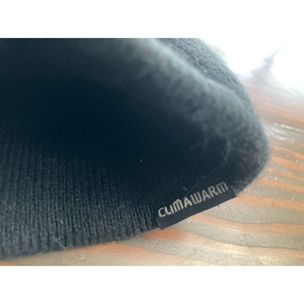 Adidas McMillanelite XC‎ Black Beanie Hat Climawarm One Size White - Picture 2 of 7